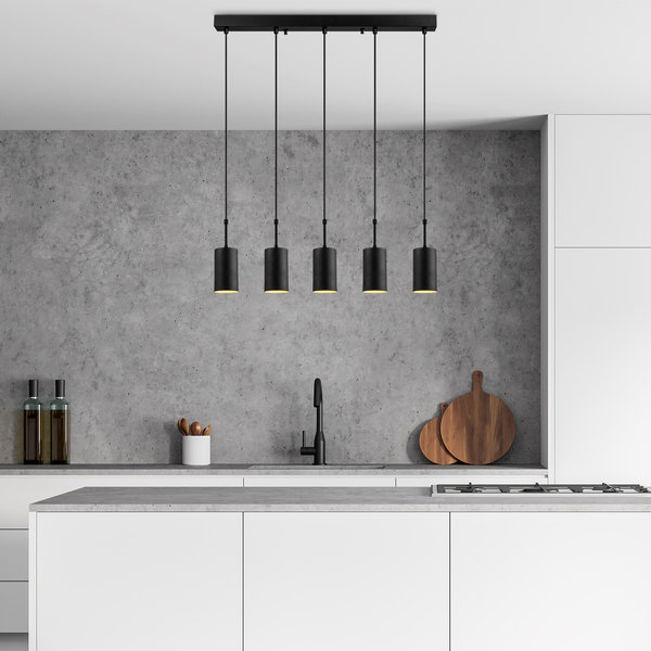 Opviq LustreNova: Black Industrial Elegance Chandelier | Opviq
