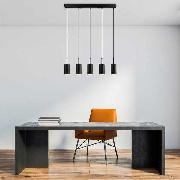 opviq LustreNova: Black Industrial Elegance Chandelier | Opviq