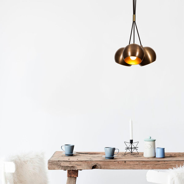 opviq LustreNova: Vintage Copper Elegance Chandelier | Opviq