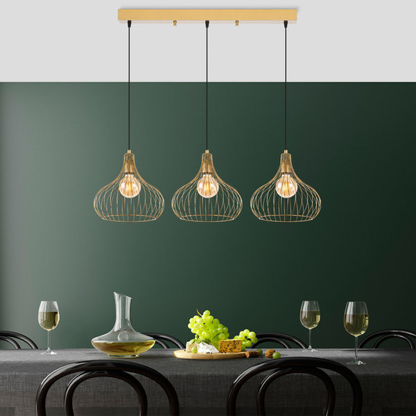 opviq LustreVibe: Modern Metal Glow Chandelier | Opviq