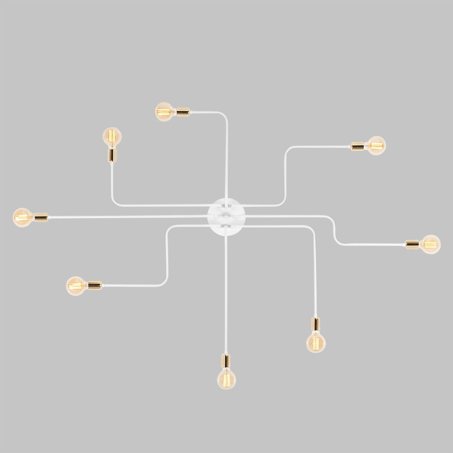 Opviq LustreVibe: Modern White Iron Chandelier 190cm | Opviq