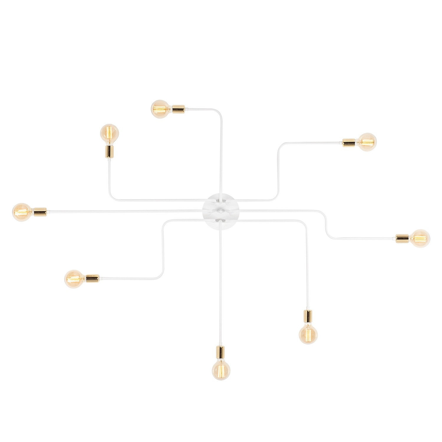 Opviq LustreVibe: Modern White Iron Chandelier 190cm | Opviq