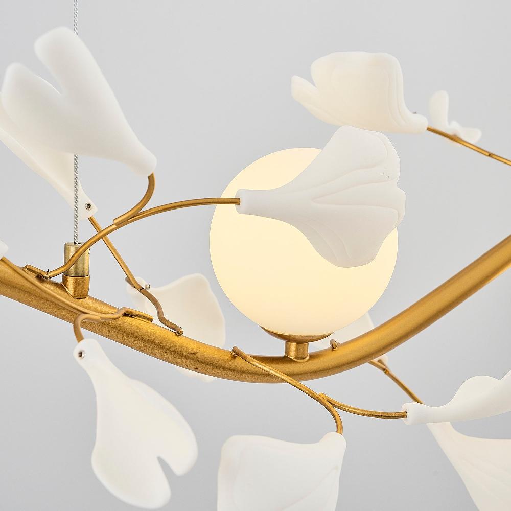 Opviq LustreVibe OpalGlow Chandelier 115X32 Elegance | Opviq