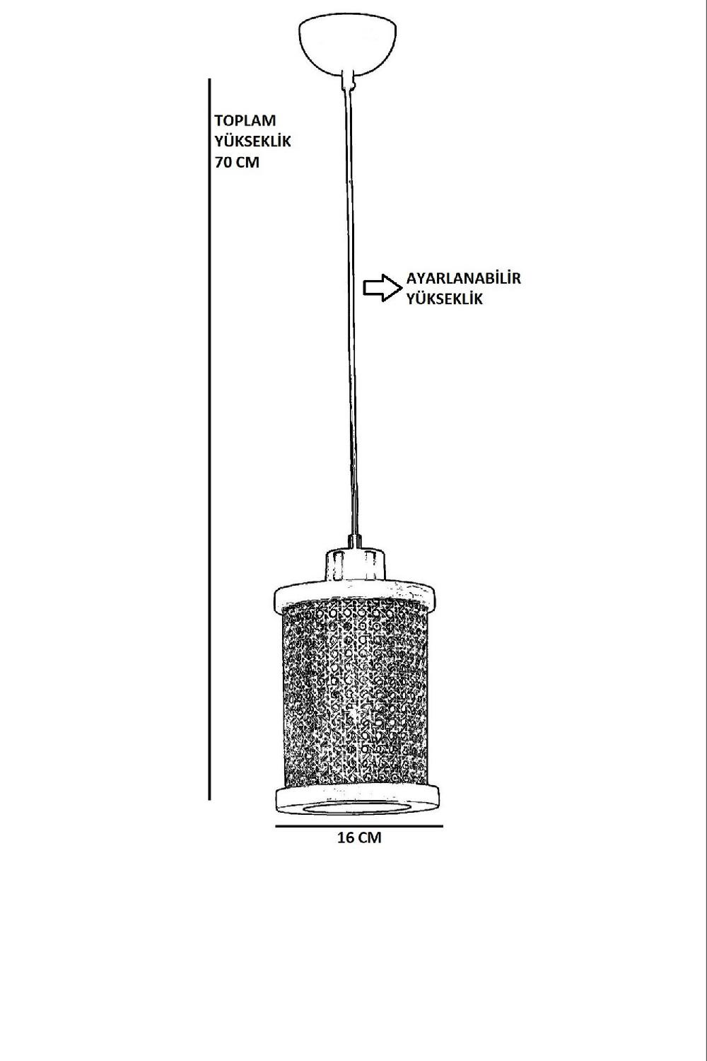Opviq LustreWood RattanGlow Chandelier 70cm Elegance | Opviq