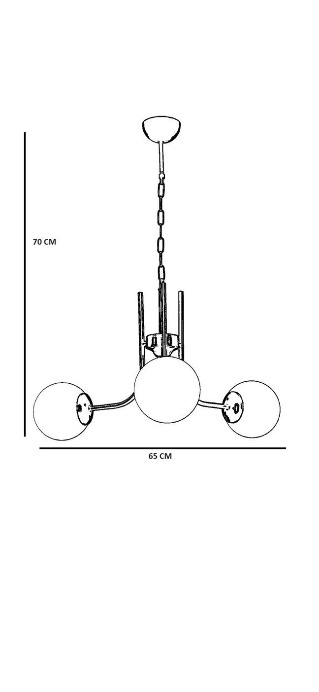 Opviq Lustrous Luminara: The Radiant Chandelier 65cm | Opviq