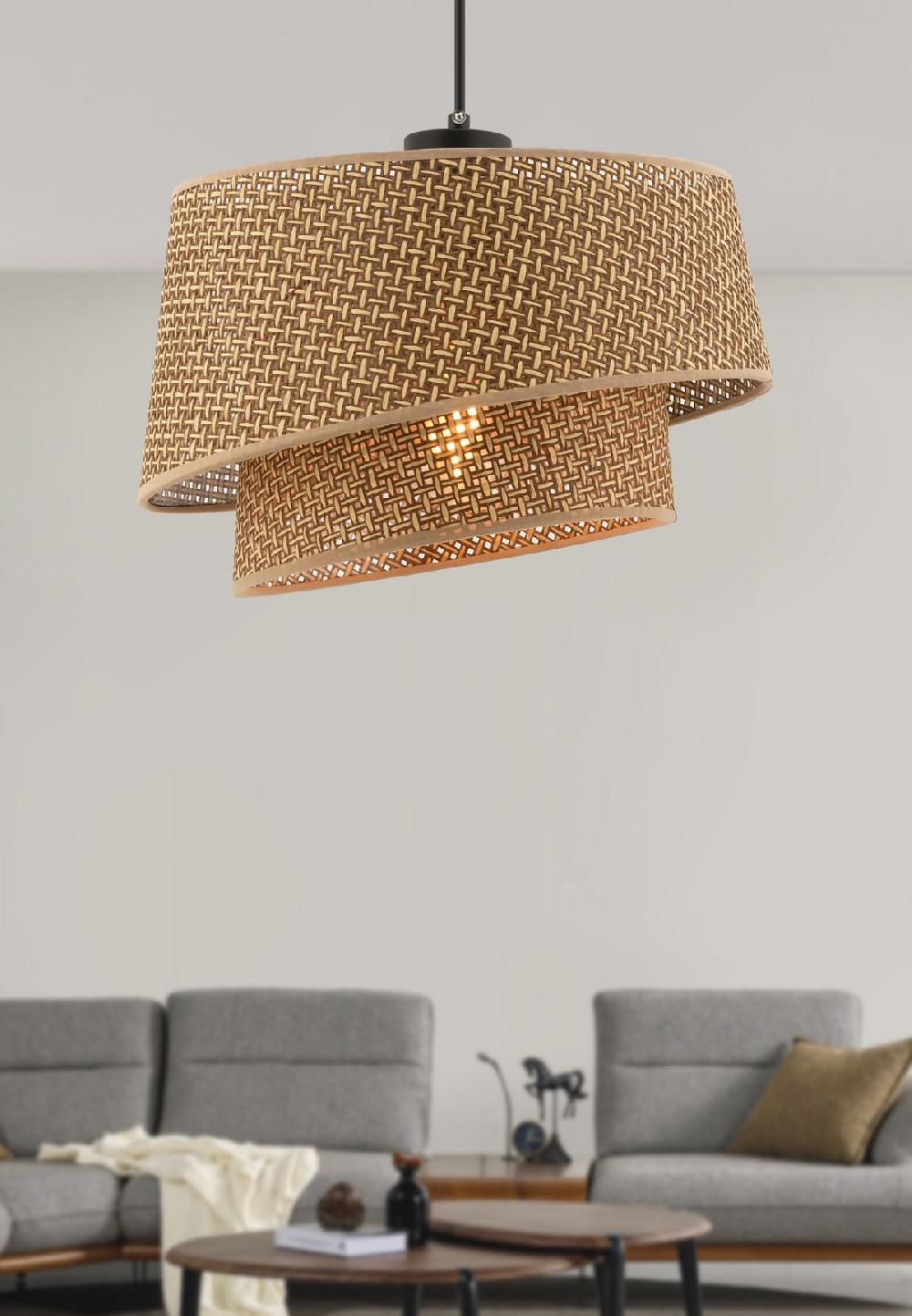 opviq LuxeAura Beige Chandelier: Elegance in Metal | Opviq