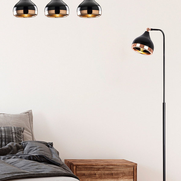 opviq LuxeAura Chroma: Chandelier & Floor Lamp Duo | Opviq