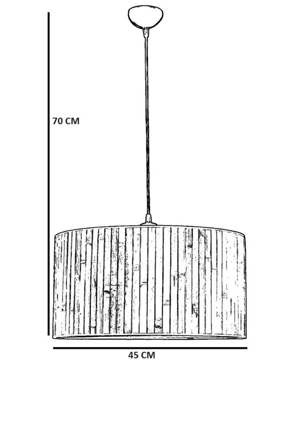 Opviq LuxeBamboo Glow Chandelier 45 Cm Elegance | Opviq