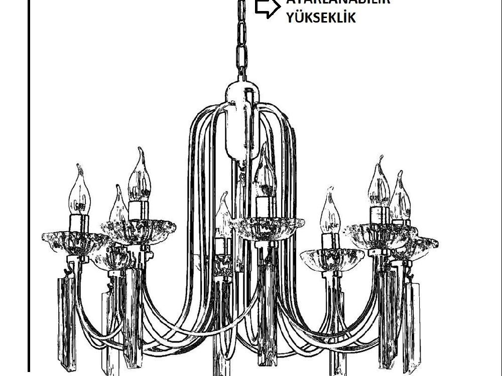 Opviq LuxeCrest Crystal Black Chandelier Elegance | Opviq