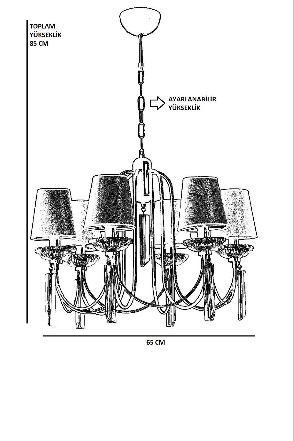 Opviq LuxeCrest Crystal Black Chandelier Elegance | Opviq