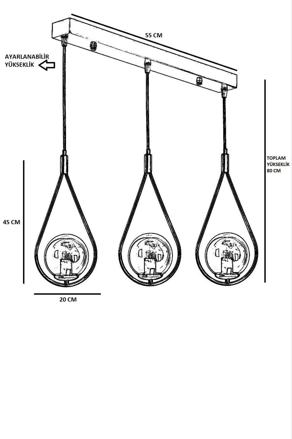 Opviq LuxeGlo CopperChic Chandelier 70cm Elegance | Opviq