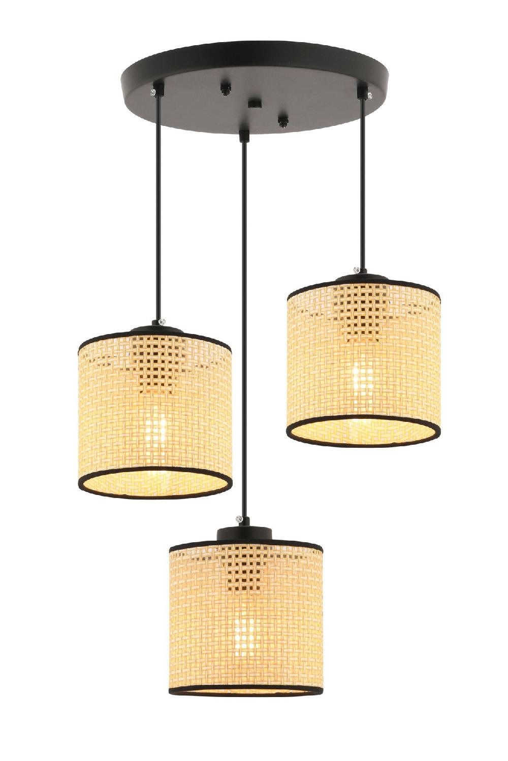 Opviq LuxeGlow Camel Chandelier Elegance 3-Cap 60cm | Opviq