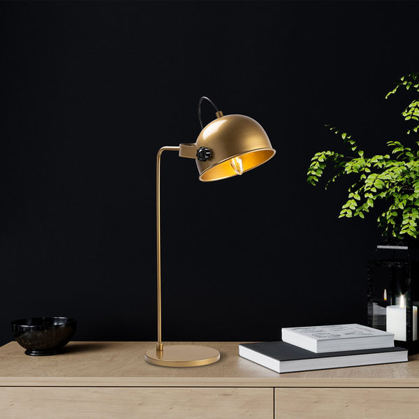 opviq LuxeGlow Copper Table Lamp – Modern Elegance | Opviq