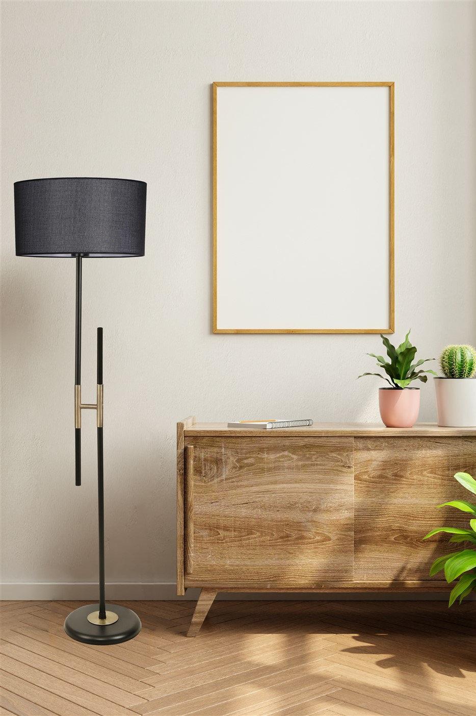 opviq LuxeGlow Noir: Modern Elegance Floor Lamp | Opviq