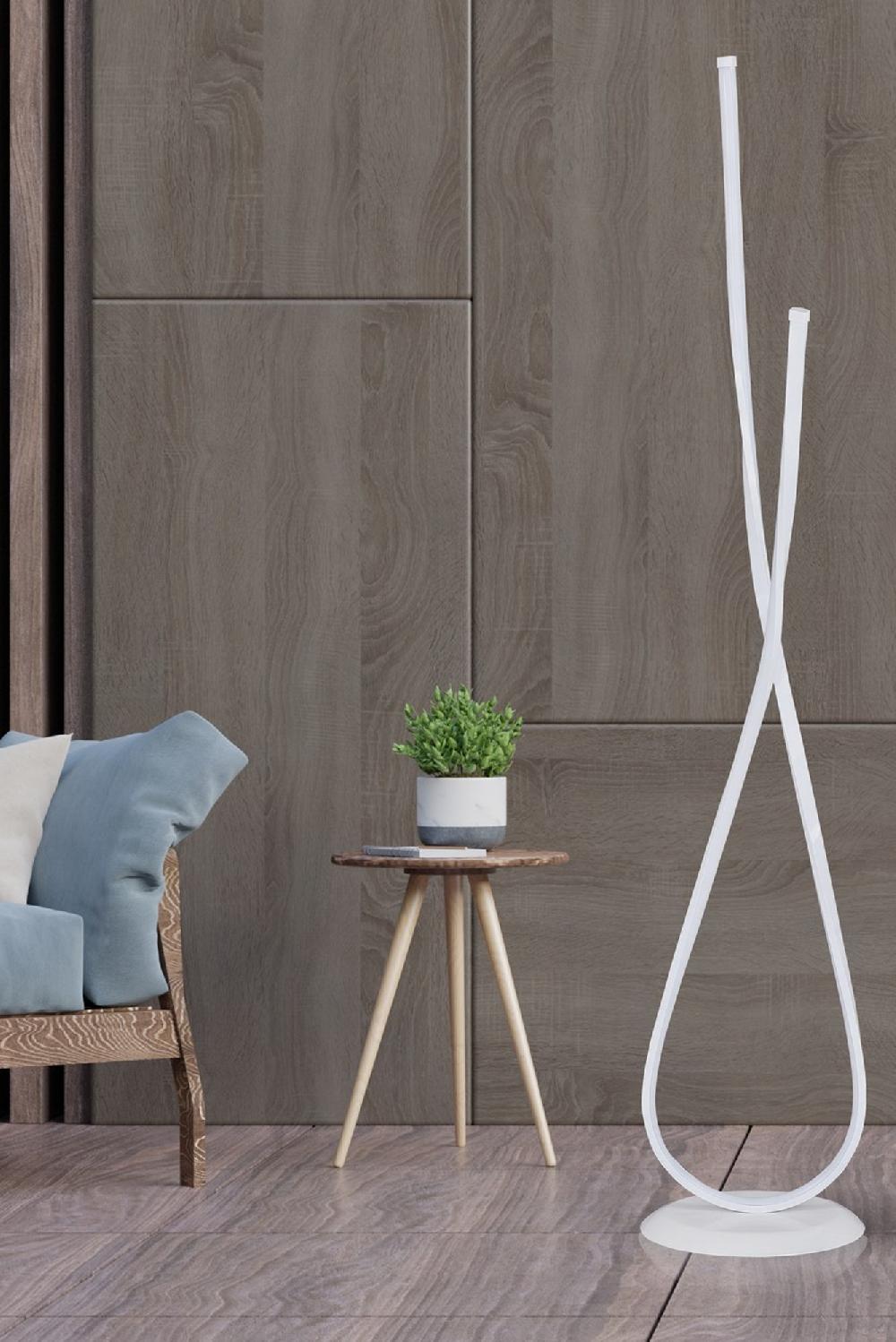 Opviq LuxeLume Ascend: Modern White Elegance Lamp | Opviq