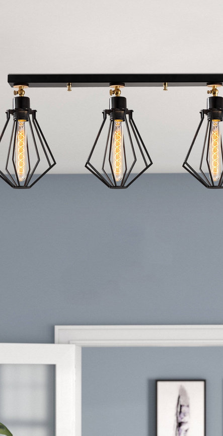 opviq LuxeMetra Noir Chandelier 70cm - Modern Elegance | Opviq