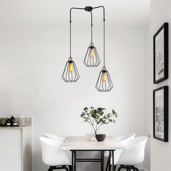 opviq LuxeNoir Adjustable Chandelier Elegance | Opviq