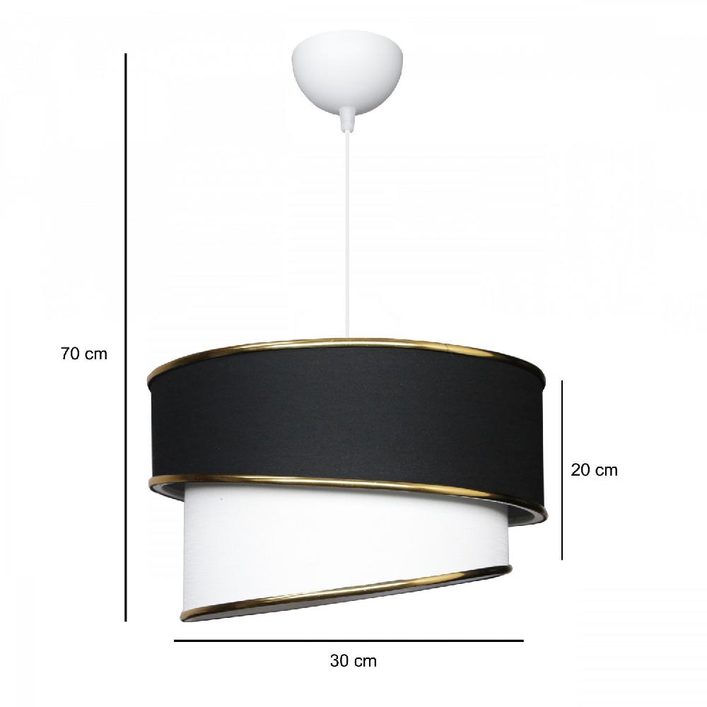Opviq LuxeNoir Fabric Chandelier Elegance 30cm | Opviq