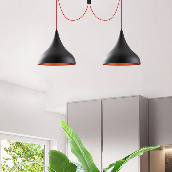 opviq LuxeNoir Metal Chandelier - Modern Elegance | Opviq