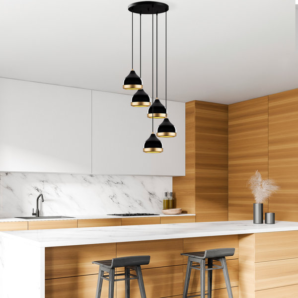 Opviq LuxeNox Adjustable Black Chandelier Elegance | Opviq