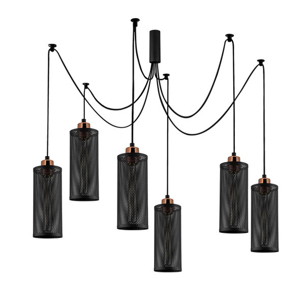 Opviq LuxeNox Black & Bronze Chandelier Elegance | Opviq