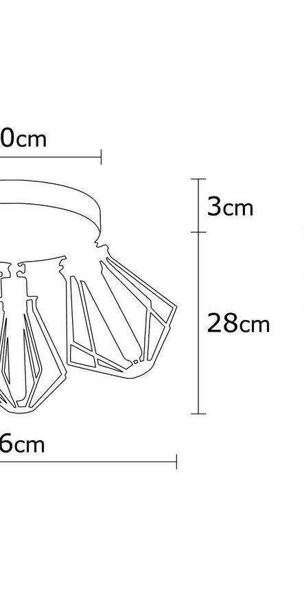 Opviq LuxeNox Industrial Chandelier: Noir Elegance 56cm | Opviq