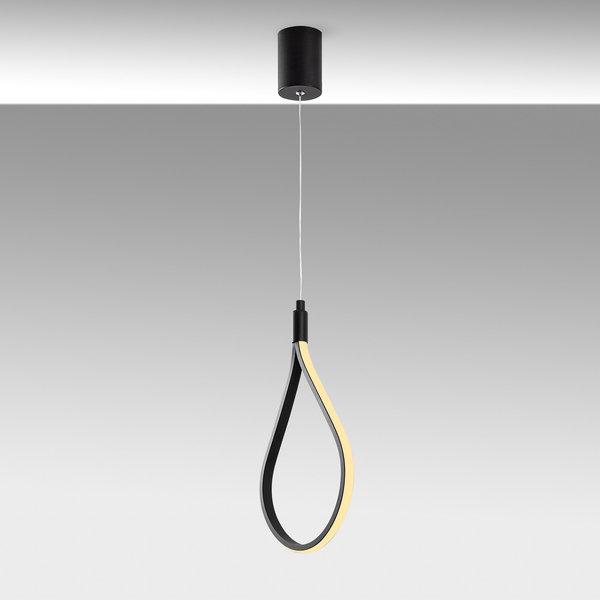 Opviq LuxeNox LED Chandelier: Black Elegance Glow | Opviq