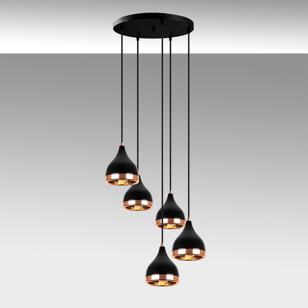 Opviq LuxeScape CopperGlow Chandelier 135 Elegance | Opviq