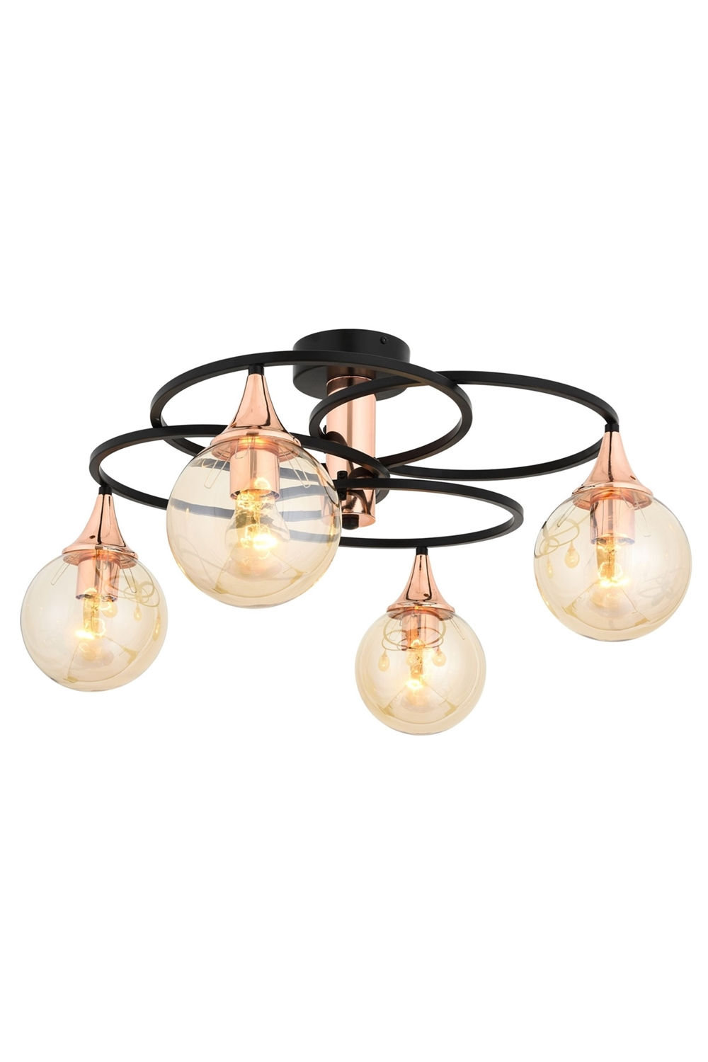 opviq LuxeVibe Noir Chandelier - Industrial Elegance | Opviq