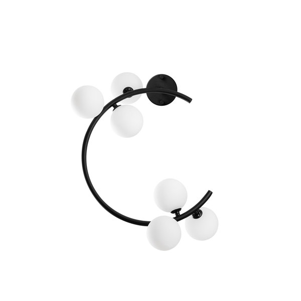 Opviq Nocturna Glow: Black Metal Wall Radiance | Opviq