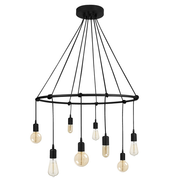Opviq Nocturna Luxe Chandelier 80cm - Black Elegance | Opviq