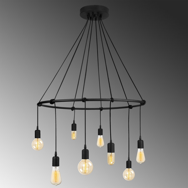 Opviq Nocturna Luxe Chandelier 80cm - Black Elegance | Opviq