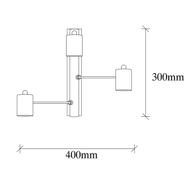 Opviq NoirLume Industrial Wall Lamp 40cm - Modern Chic | Opviq