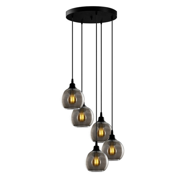 Opviq Nostalglo Fume Chandelier: Scandinavian Elegance | Opviq