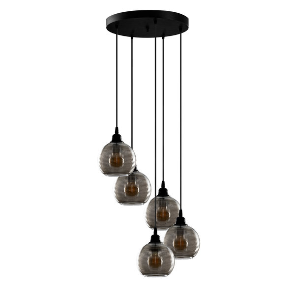 Opviq Nostalglo Fume Chandelier: Scandinavian Elegance | Opviq