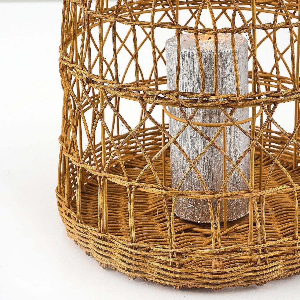 Opviq BambooGlow OakCandle Stand | Opviq