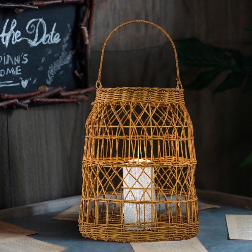 opviq BambooGlow OakCandle Stand | Opviq