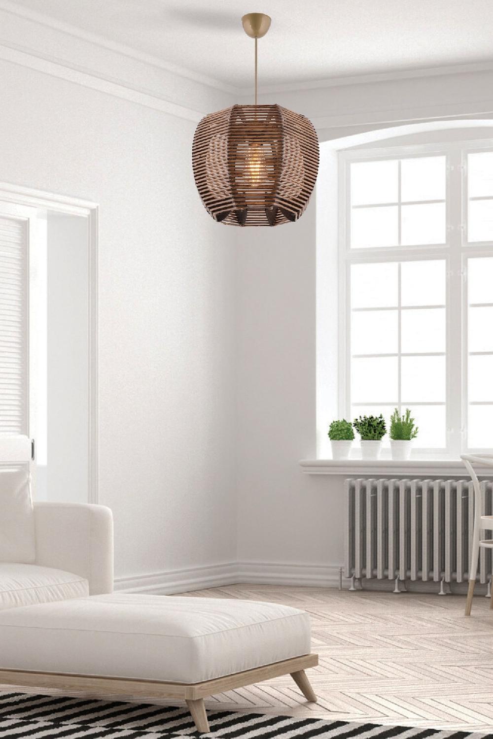 opviq BambooLuxe Glowwood Chandelier | Opviq