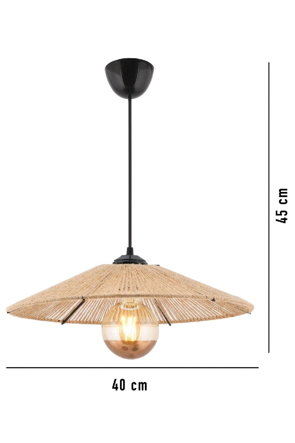 Opviq Cameluxe JuteGlow Chandelier 40x40 Cm | Opviq