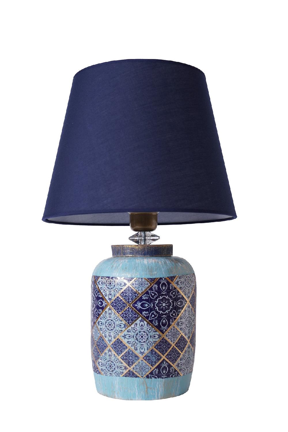 Opviq CeramiLuxe BlueGlow Table Lamp | Opviq