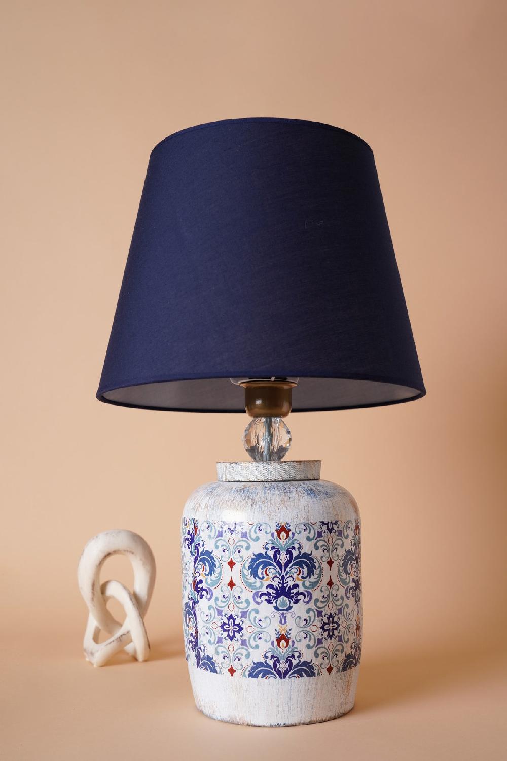 Opviq CeramiLuxe BlueGlow Table Lamp | Opviq