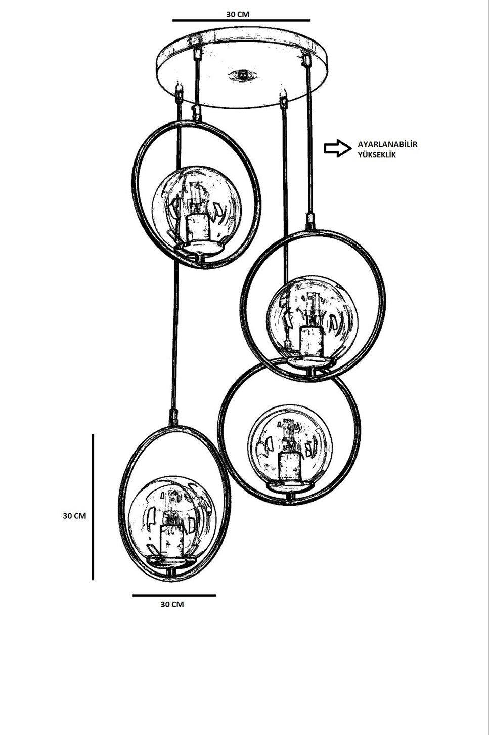 Opviq CopperLuxe AuraChandelier | Opviq