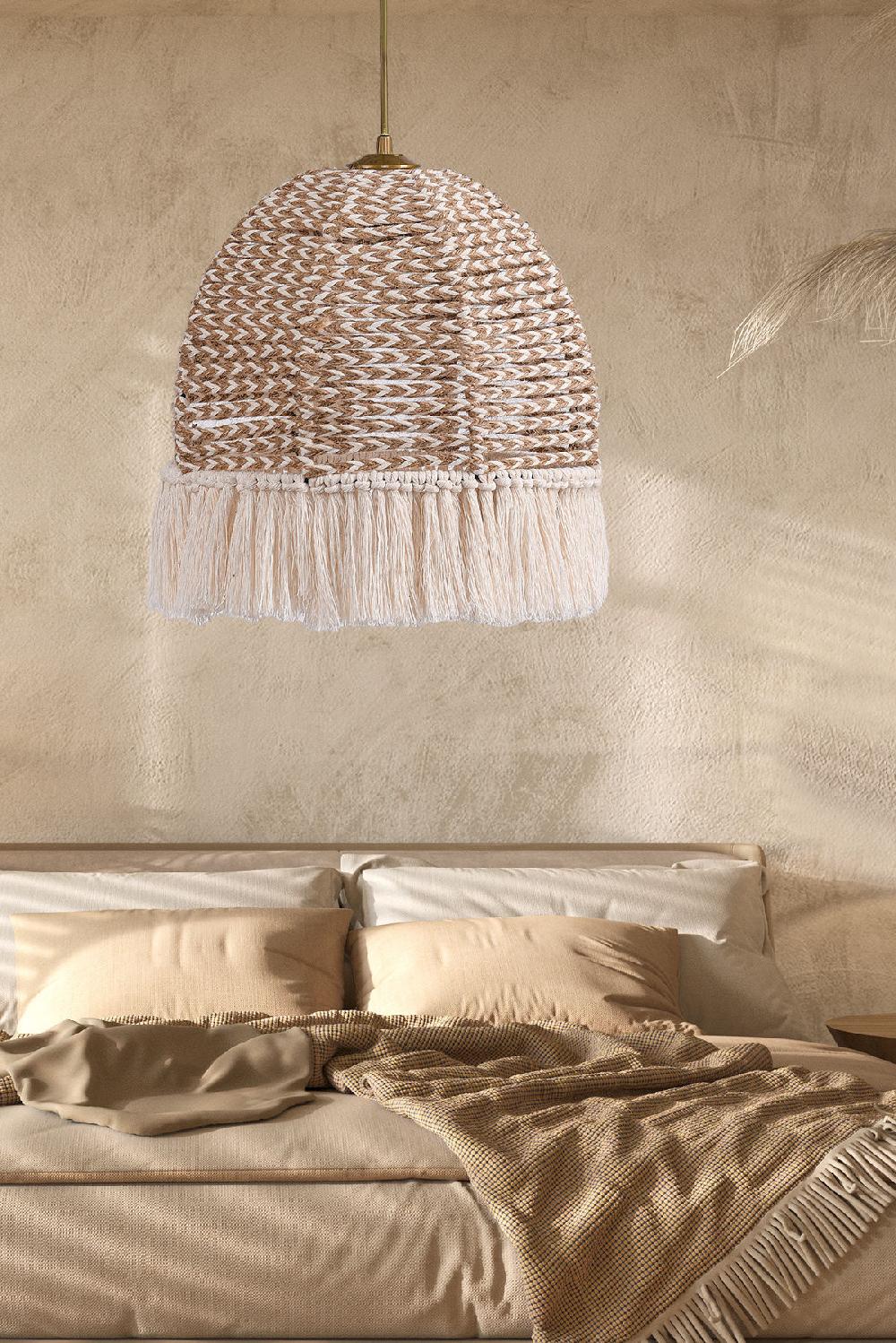 opviq EcruBoho Glow Chandelier 30cm Elegance | Opviq