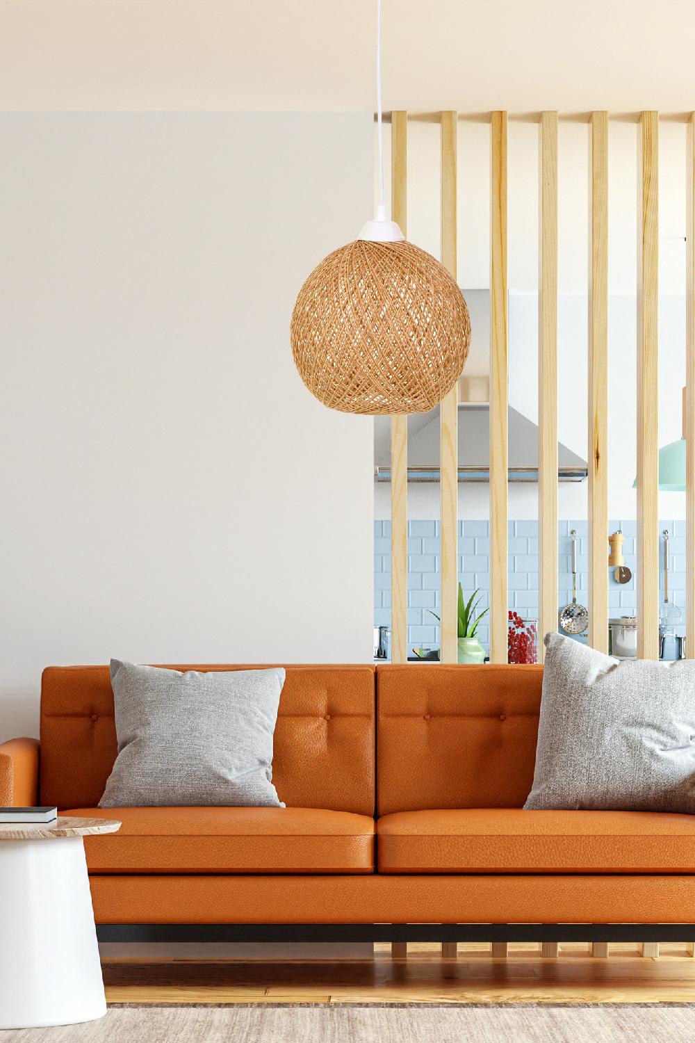 opviq EcruLuxe Boho Jute Glow Chandelier | Opviq