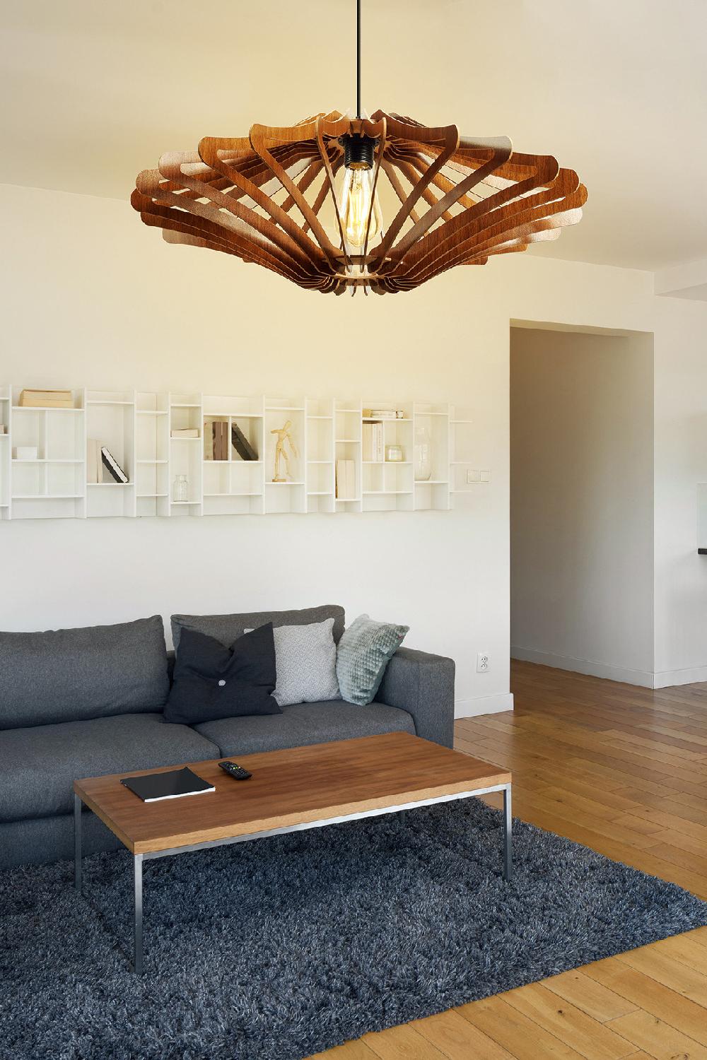 Opviq Elysian Glow: Walnut Angel Chandelier | Opviq