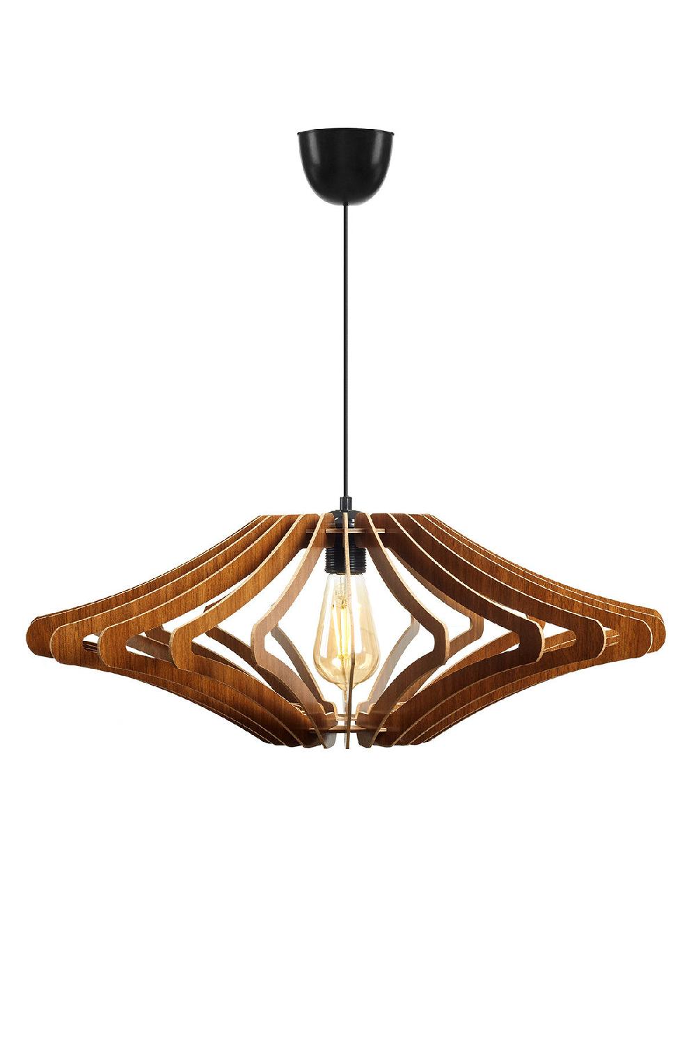 Opviq Elysian Glow: Walnut Angel Chandelier | Opviq