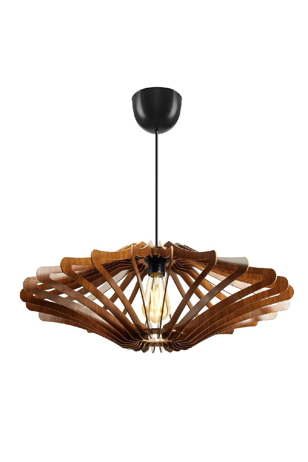 Opviq Elysian Glow: Walnut Angel Chandelier | Opviq