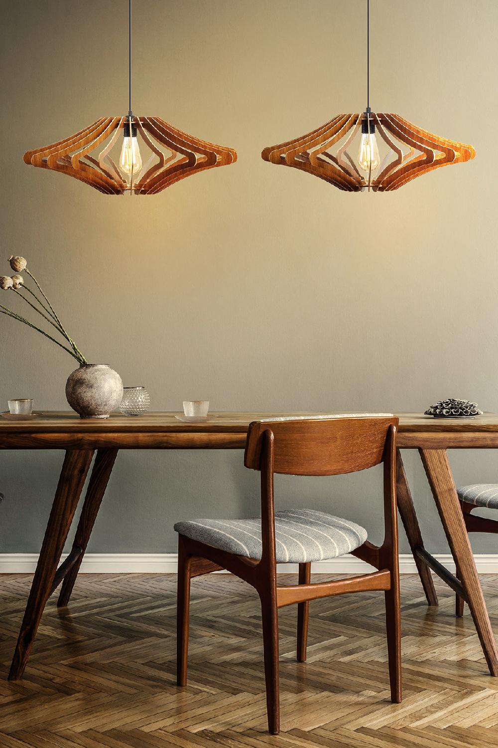 opviq Elysian Glow: Walnut Angel Chandelier | Opviq