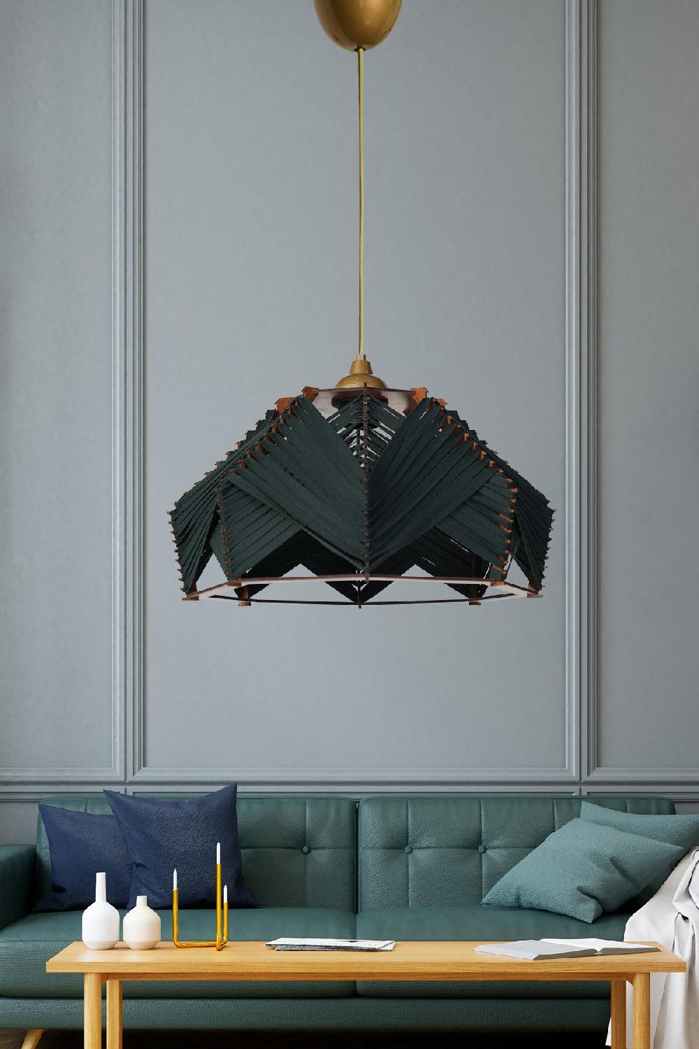 opviq Emerald Glow: LumaCrown Chandelier | Opviq