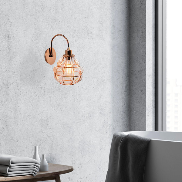 Opviq GlamGlow Copper Aura Wall Lamp | Opviq
